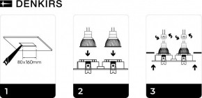 DK3022-WH Встраиваемый светильник, IP 20, 10 Вт, GU5.3, LED, белый, пластик в Челябинске - chelyabinsk.mebel24.online | фото 6