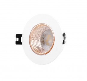 DK3061-WBR Встраиваемый светильник, IP 20, 10 Вт, GU5.3, LED, белый/бронзовый, пластик в Челябинске - chelyabinsk.mebel24.online | фото 1