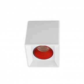 DK3080-WH+RD Светильник накладной IP 20, 10 Вт, GU5.3, LED, белый/красный, пластик в Челябинске - chelyabinsk.mebel24.online | фото 1