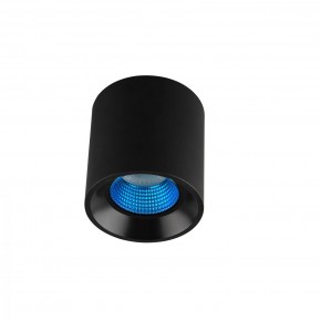 DK3090-BK+CY Светильник накладной IP 20, 10 Вт, GU5.3, LED, черный/голубой, пластик в Челябинске - chelyabinsk.mebel24.online | фото