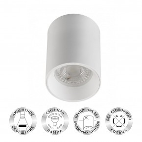 DK3110-WH Светильник накладной IP 20, 10 Вт, GU5.3, LED, белый, пластик в Челябинске - chelyabinsk.mebel24.online | фото 1