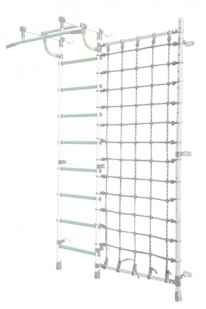 Дополнительная стойка к пристенному ДСК Pastel с сеткой для лазания, цв. белый в Челябинске - chelyabinsk.mebel24.online | фото