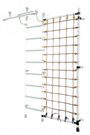 Дополнительная стойка к пристенному ДСК с сеткой для лазания, цв. белый в Челябинске - chelyabinsk.mebel24.online | фото