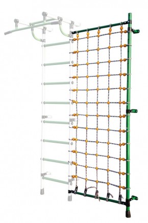 Дополнительная стойка к пристенному ДСК с сеткой для лазания, цв. зеленый в Челябинске - chelyabinsk.mebel24.online | фото