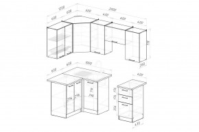 ДЮНА Кухонный гарнитур Оптима 5 (1200*2000 мм) в Челябинске - chelyabinsk.mebel24.online | фото 2