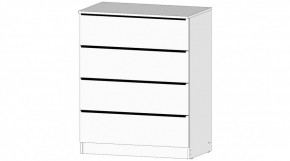 ЭЛЕГАНТ Комод 4 ящика (белый) в Челябинске - chelyabinsk.mebel24.online | фото