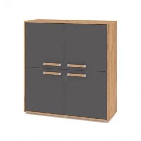 ФЛОРИДА Ф43 Комод (дуб золотой/графит) в Челябинске - chelyabinsk.mebel24.online | фото