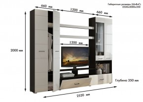 Гостиная Альфа МДФ (Венге/Белый глянец) в Челябинске - chelyabinsk.mebel24.online | фото 3