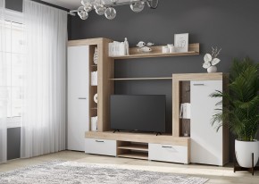 Гостиная Дельта (Сонома/Белый) в Челябинске - chelyabinsk.mebel24.online | фото 3