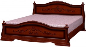 КАРИНА-1 Кровать из массива 1400 (Орех) в Челябинске - chelyabinsk.mebel24.online | фото