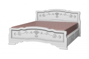 КАРИНА-6 Кровать из массива 1200 с 2-мя ящиками в Челябинске - chelyabinsk.mebel24.online | фото 2