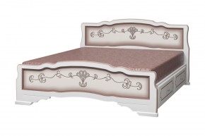 КАРИНА-6 Кровать из массива 1200 с 2-мя ящиками в Челябинске - chelyabinsk.mebel24.online | фото 3