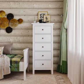Комод 05 Кантри белый с пятью ящиками в Челябинске - chelyabinsk.mebel24.online | фото 4