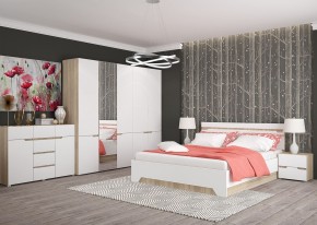 Комод 1200 АНТАЛИЯ (Сонома/Белый софт) в Челябинске - chelyabinsk.mebel24.online | фото 3