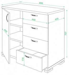 Комод Домино ТБ-4МН в Челябинске - chelyabinsk.mebel24.online | фото 2
