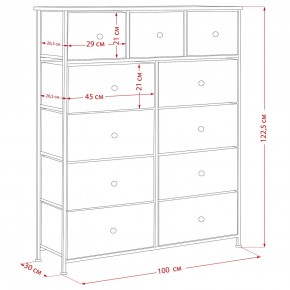 Комод Leset Линкс 11 ящиков (МДФ) в Челябинске - chelyabinsk.mebel24.online | фото 12