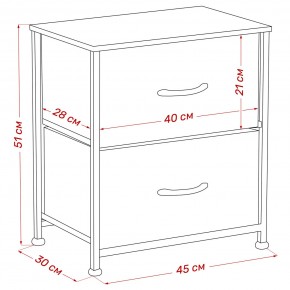 Комод Leset Линкс 2 ящ. (к/з), Каркас Белый, ящики Белые в Челябинске - chelyabinsk.mebel24.online | фото 8