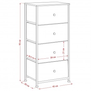 Комод Leset Линкс 4 ящика (МДФ) в Челябинске - chelyabinsk.mebel24.online | фото 12