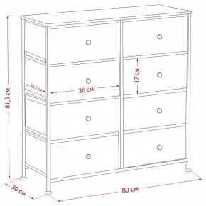 Комод Leset Линкс 8 ящиков (МДФ) в Челябинске - chelyabinsk.mebel24.online | фото 12