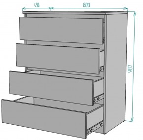 Комод Мальта K112 в Челябинске - chelyabinsk.mebel24.online | фото 2