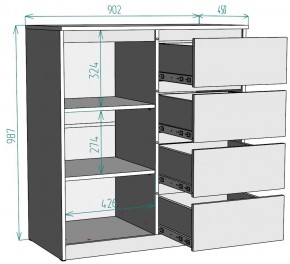 Комод Мальта K115 в Челябинске - chelyabinsk.mebel24.online | фото 2