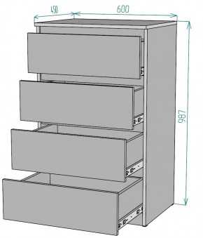 Комод Мальта K131 в Челябинске - chelyabinsk.mebel24.online | фото 2