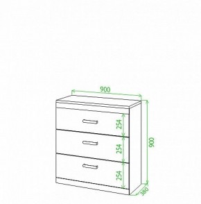 Комод Tiovo Км90 в Челябинске - chelyabinsk.mebel24.online | фото 2