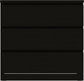 Комод Варма 3 с тремя выдвижными ящиками, цвет ясень черный в Челябинске - chelyabinsk.mebel24.online | фото 2