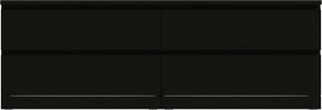 Комод Варма 4Д низкий с четырьмя выдвижными ящиками, цвет ясень черный в Челябинске - chelyabinsk.mebel24.online | фото 2