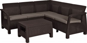 Комплект мебели угловой Корфу Релакс Сет (CORFU II RELAX SET) коричневый в Челябинске - chelyabinsk.mebel24.online | фото 2