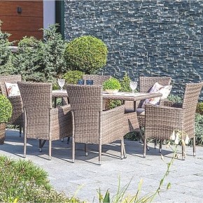 Комплект плетеной мебели AFM-195-6Pcs Beige (6+1) в Челябинске - chelyabinsk.mebel24.online | фото 1