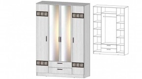 КОСТА-РИКА Шкаф 4-х створчатый (анкор светлый) в Челябинске - chelyabinsk.mebel24.online | фото