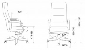 Кресло для руководителя T-9927WALNUT/BLACK в Челябинске - chelyabinsk.mebel24.online | фото