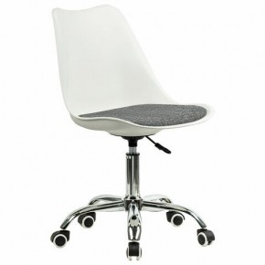 Кресло стул BRABIX "Eames MG-310 CH", хром, пластик белый, ткань серая, 532924 в Челябинске - chelyabinsk.mebel24.online | фото 2