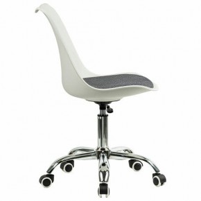 Кресло стул BRABIX "Eames MG-310 CH", хром, пластик белый, ткань серая, 532924 в Челябинске - chelyabinsk.mebel24.online | фото 3