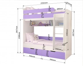 Кровать 2-х ярусная Юниор 5 в Челябинске - chelyabinsk.mebel24.online | фото 2