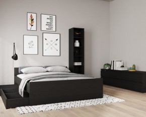 Кровать ОРИОН двухспальная с ортопедическим основанием 180х200, цвет Дуб Венге в Челябинске - chelyabinsk.mebel24.online | фото 3