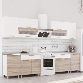 Кухня Айсбери 2.4 м (Белый/Дуб Сонома) в Челябинске - chelyabinsk.mebel24.online | фото