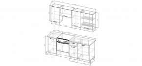 Кухонный гарнитур Антик 2000 (Стол. 38мм) в Челябинске - chelyabinsk.mebel24.online | фото 2