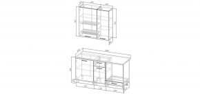 Кухонный гарнитур Белый Глянец 1600 h950 (Стол. 38мм) в Челябинске - chelyabinsk.mebel24.online | фото 2