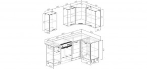 Кухонный гарнитур Белый Глянец 2000*1200 (Стол. 38мм) в Челябинске - chelyabinsk.mebel24.online | фото 2