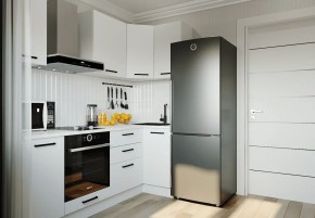 Кухонный гарнитур Белый Глянец 2200*1000 (Стол. 38мм) в Челябинске - chelyabinsk.mebel24.online | фото