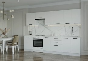 Кухонный гарнитур Белый Глянец 3000 (Стол. 38мм) в Челябинске - chelyabinsk.mebel24.online | фото
