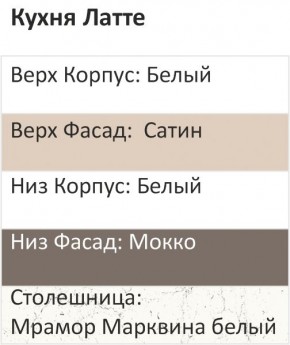 Кухонный гарнитур Латте 2000 (Стол. 26мм) в Челябинске - chelyabinsk.mebel24.online | фото 3