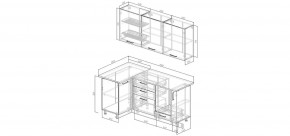 Кухонный гарнитур Меренга 1000*1800 (Стол. 26мм) в Челябинске - chelyabinsk.mebel24.online | фото 2