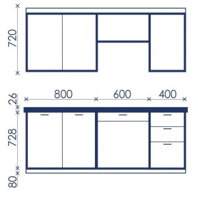 Кухонный гарнитур Ольвия-6 (1.8м) в Челябинске - chelyabinsk.mebel24.online | фото 4