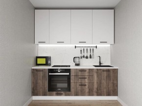 Кухонный гарнитур Старое Дерево 2200 h950 (Стол. 38мм) в Челябинске - chelyabinsk.mebel24.online | фото 1