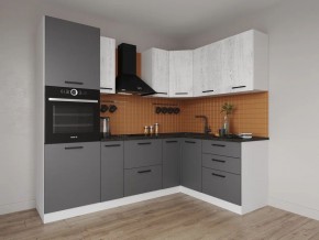 Кухонный гарнитур угловой Санторини 2400*1600 (Стол. 38мм) в Челябинске - chelyabinsk.mebel24.online | фото 1