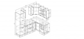 Кухонный гарнитур угловой Санторини 2400*1600 (Стол. 38мм) в Челябинске - chelyabinsk.mebel24.online | фото 2