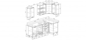 Кухонный гарнитур Умбра 2200*1000 (Стол. 38мм) в Челябинске - chelyabinsk.mebel24.online | фото 2